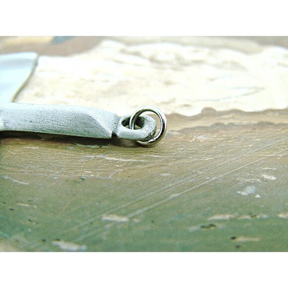 Pewter Sword Pendant Rustic Viking Cross Drophog Stamped Punk Gothic 1.75 X 1 in - Picture 4 of 10